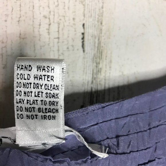 RAFAEL lavender crinkle scrunch popcorn shell top size M - Picture 5 of 5